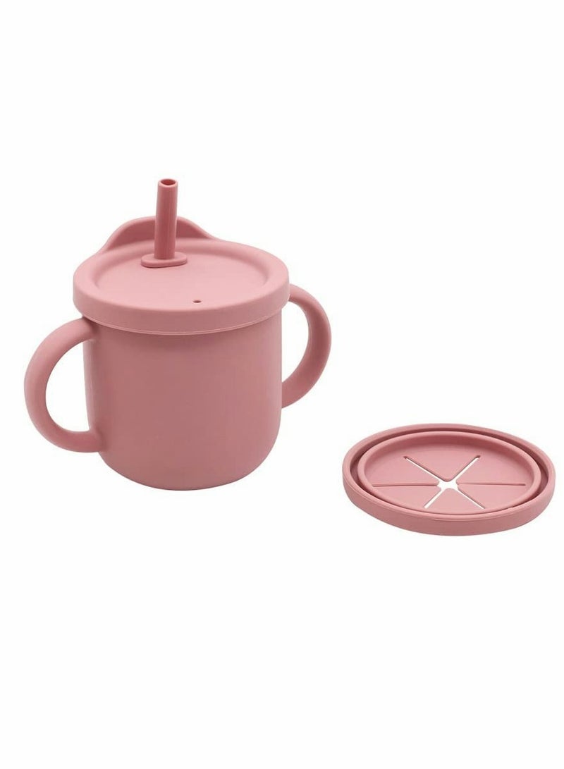 Silicone Snack and Sippy Cup Combo for Kids, Versatile and Easy to Clean - Image 1