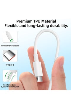 Generic 2 حزم كابل شاحن USB C 1 متر لهواتف Xiaomi، كابل شاحن سريع 120 واط 3A، 67 واط كابل شحن توربو نوع C كابل لـ Redmi Note12 Pro 1110 Pro POCO X6 X6 Pro M6 Xiaomi 13 Pro 13 12T Pro 12  - Image 5