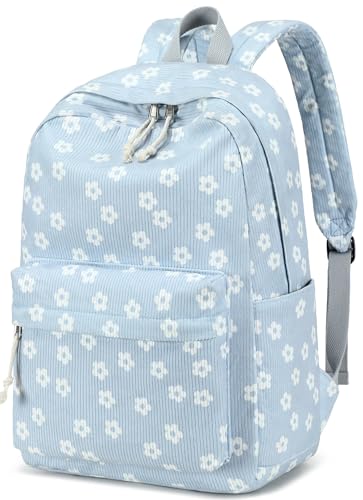 BTOOP School Backpack for Teens Large Corduroy Bookbag Lightweight 156 inch Laptop Bag for Girls Women Casual High School College - Image 1