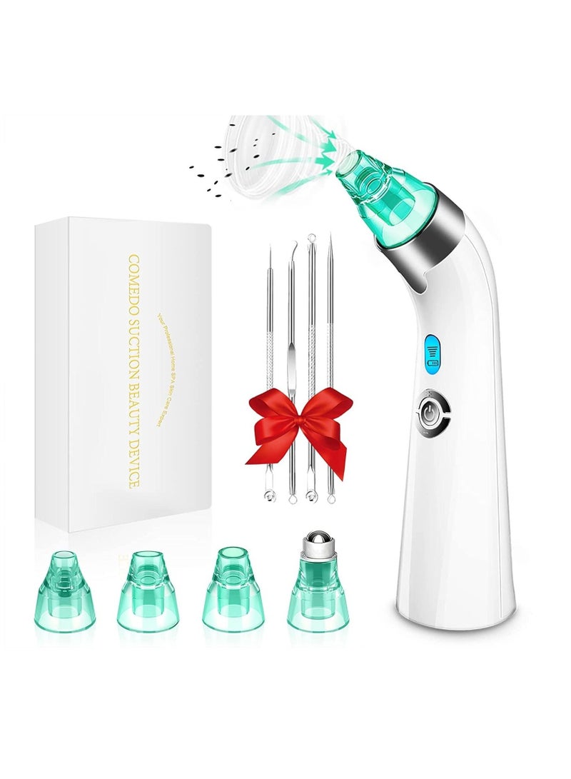 SYOSI Blackhead Remover Vacuum, Electric Pore Blackhead Extractor, Facial Pore Cleaner-5 Suction Power, Pore Cleaner, USB Rechargeable Pimple Sucker, Vacuum Blackhead Remover Tools and 5 Probes  - Image 1