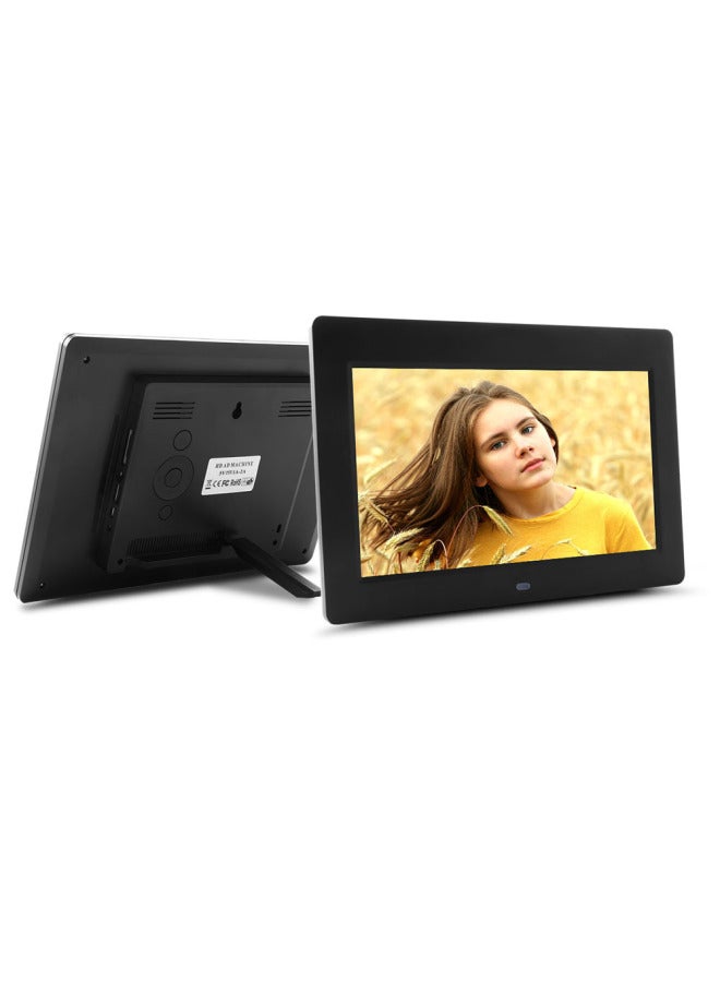 Best Selling 10.1 Inch Digital Photo Frame LED HD Video Player Advertising Machine Electronic Photo Album Gifts-Color:Black  - Image 1