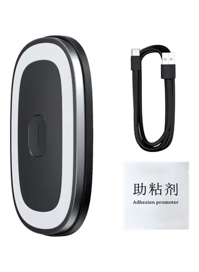 بيسوس مصباح LED مغناطيسي قابل للشحن مُزود بمنفذ USB أسود/ أبيض 127x88x11مم - Image 3