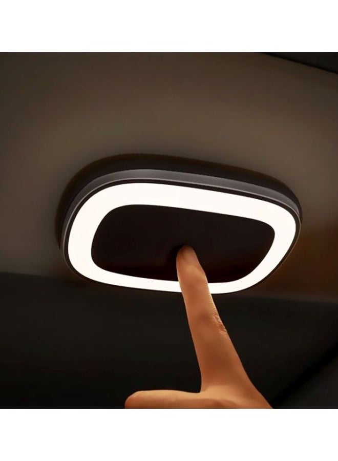 بيسوس مصباح LED مغناطيسي قابل للشحن مُزود بمنفذ USB أسود/ أبيض 127x88x11مم - Image 5
