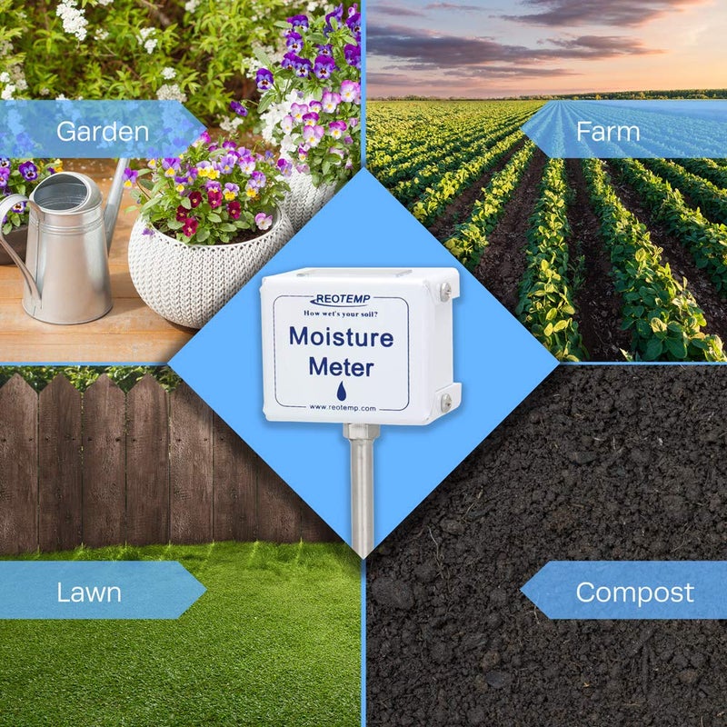 Reotemp 15 Inch Garden and Compost Moisture Meter, Garden Tool Ideal for Soil, Plant, Farm and Lawn Moisture Testing - Image 4