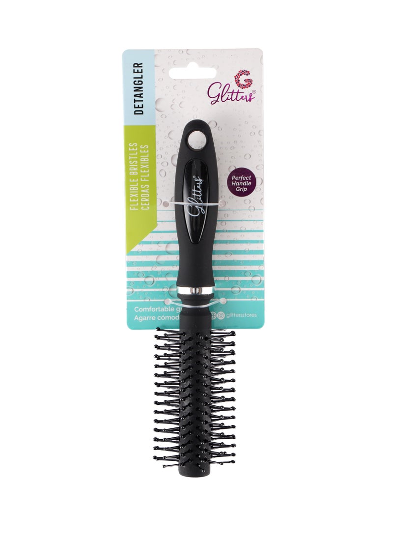 Glitters Curling Striaght Hair Brushes Round Head Professional Styles Anti Static - Image 4