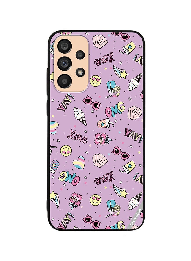 VR CREATIVE Protective Case Cover For Samsung Galaxy A53 5G Cute Star Girl Design Multicolour - Image 1