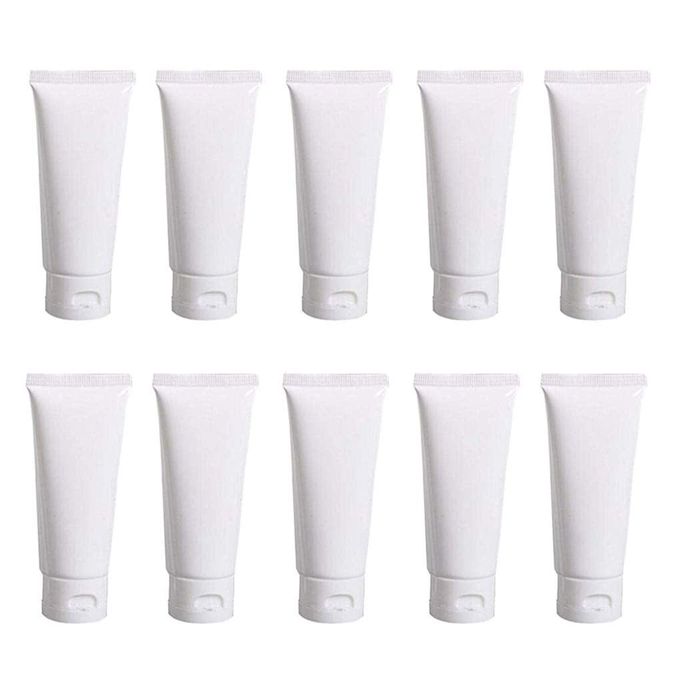 Natuworld 20Pcs 30Ml/1Oz Plastic Empty Refillable Travel Cosmetic Soft Tubes Squeeze Bottle Makeup Sample Container With Flip Cap For Lotion Cream Shampoo Toiletries Facial Cleanser - Image 1