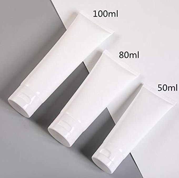 Natuworld 20Pcs 30Ml/1Oz Plastic Empty Refillable Travel Cosmetic Soft Tubes Squeeze Bottle Makeup Sample Container With Flip Cap For Lotion Cream Shampoo Toiletries Facial Cleanser - Image 3