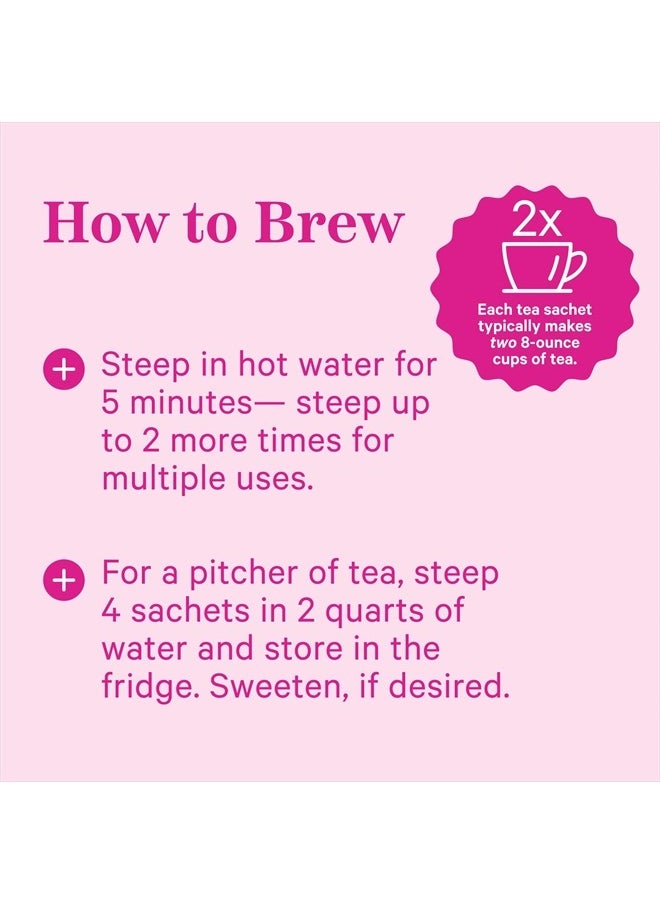 Pink Stork Organic Fertility Tea for Women with Chaste Tree Berries (Vitex) to Support Conception for Her - Hormone Balance with Mint and Red Raspberry Leaf, 15 Sachets  - Image 5