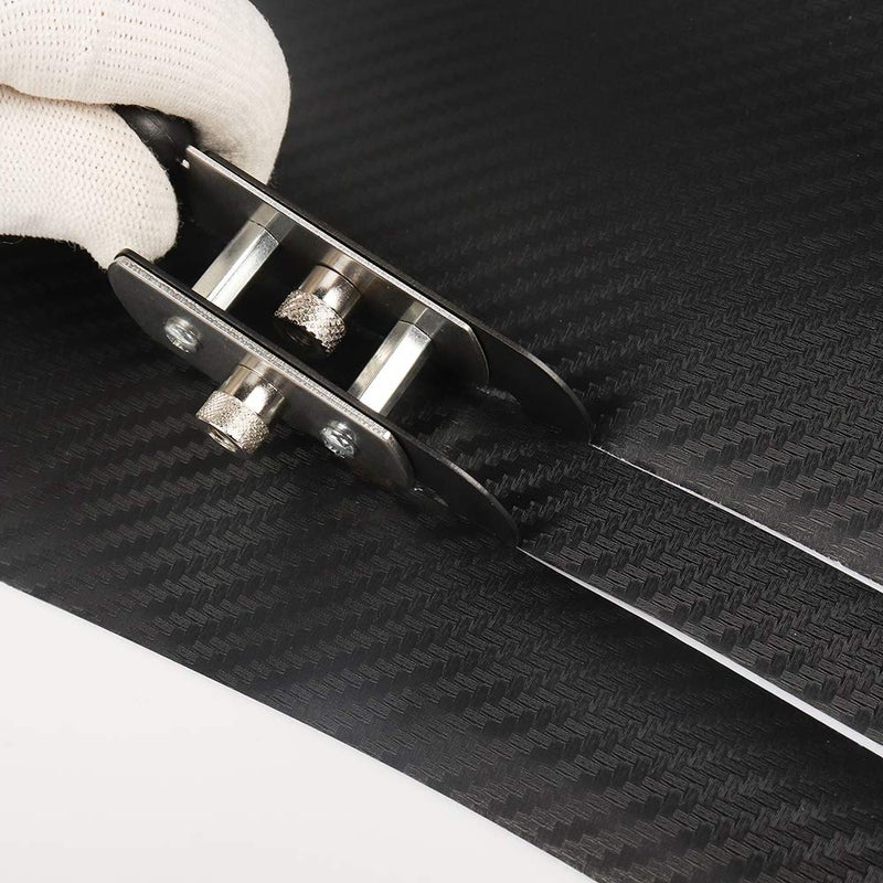 Gomake Vinyl Backing Cutter Dual Blades Two Cuts in One PTFE Coating Safety Film Cutting Knife for Backer Strip Cutting and Car Tinting With10 Extra Blades, 3 PTFE Stickers - Image 2