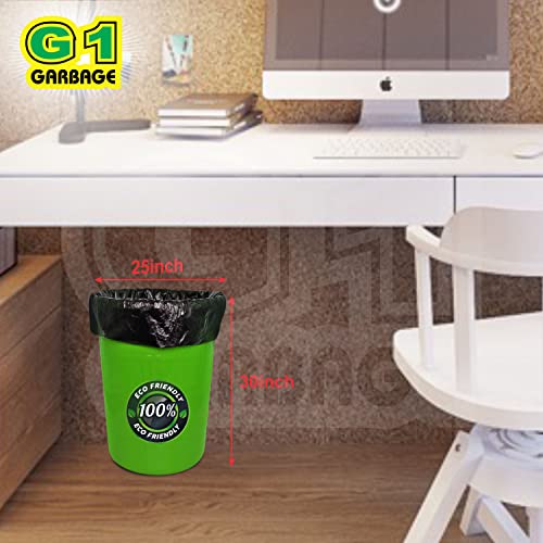 G1 G 1 Garbage/Dustbin/Trash Bags and covers For Home, Hotels, Malls,Hospital 25 X 30 Inches (Large Size) 84 Bags (6 packs) (Black Color) - Image 2