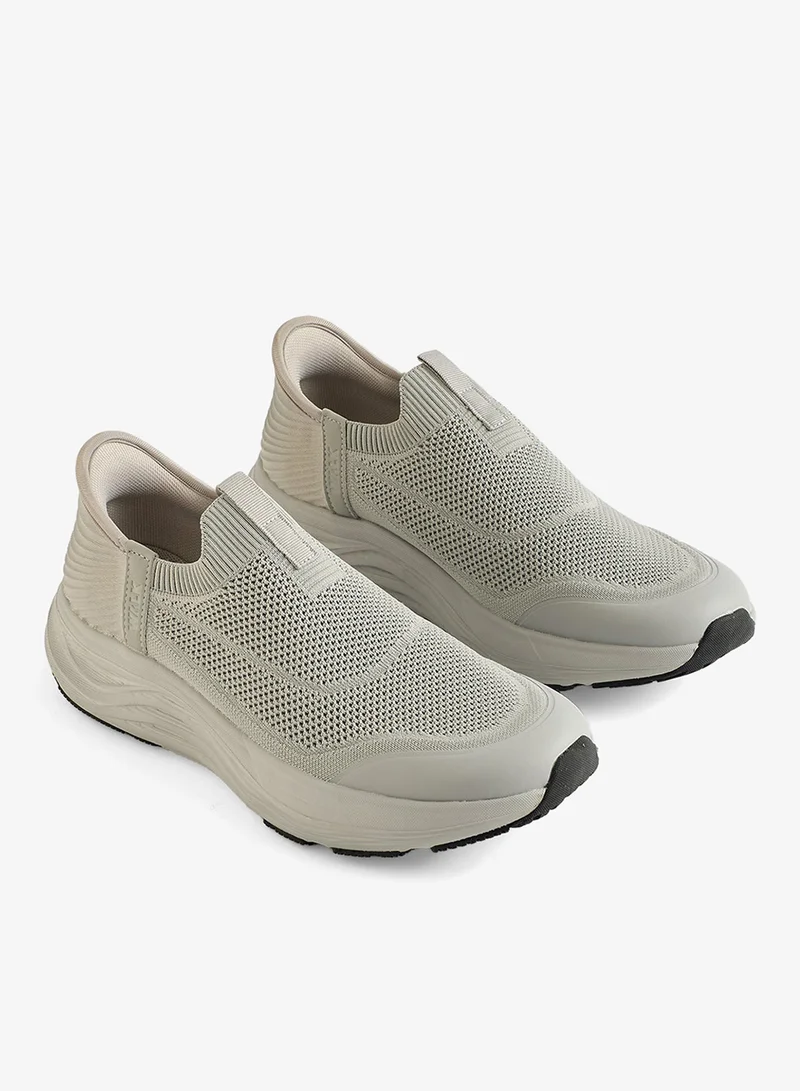 REDTAG Men Light Grey Slip-On Sneakers