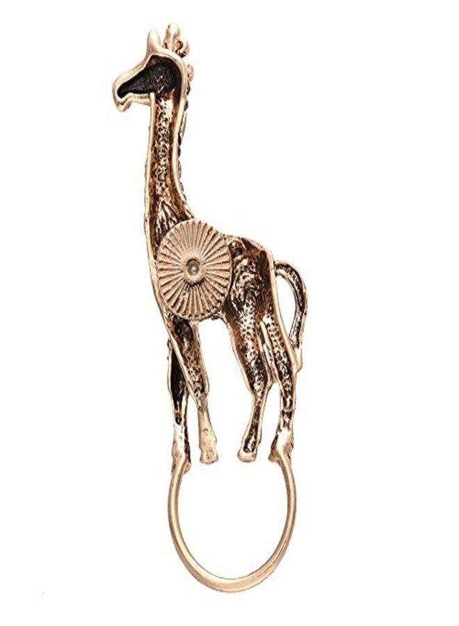 نوماندا بروش زرافة مرصع بأحجار الراين الكريستالية من نوماندا، حامل نظارات مغناطيسي على شكل حيوان (أزرق) - Image 2