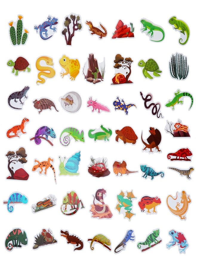 Cleverplay 100 Pack Reptile Stickers, Reptile Party Favors, Birthday Decorations - Image 2