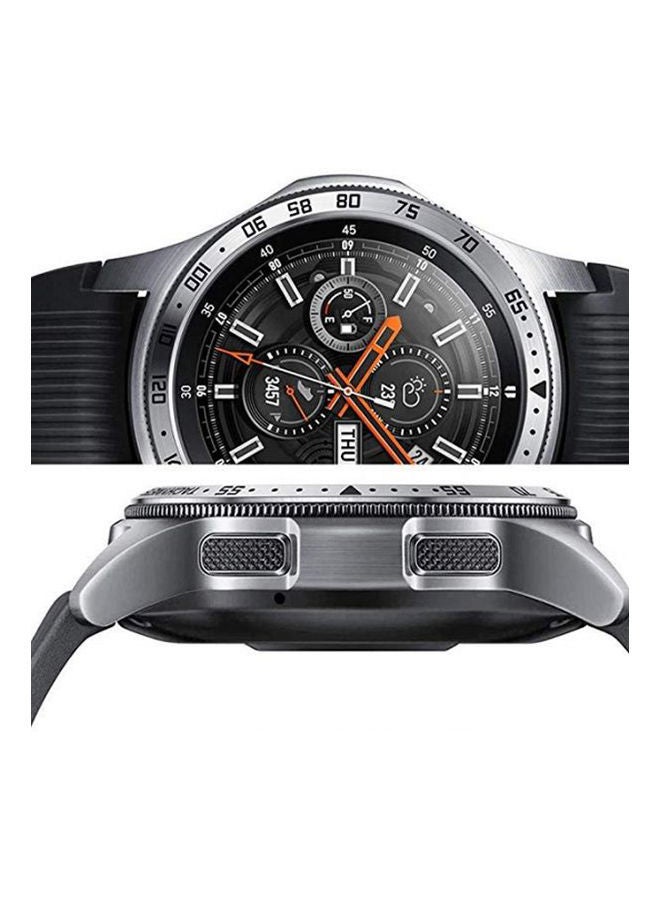 NIBEMINENT 46Mm Watch Bezel For Samsung Galaxy Watch, Metal Styling Brezel Ring Case Adhesive Cover Anti Scratch Protector Silver  - Image 3