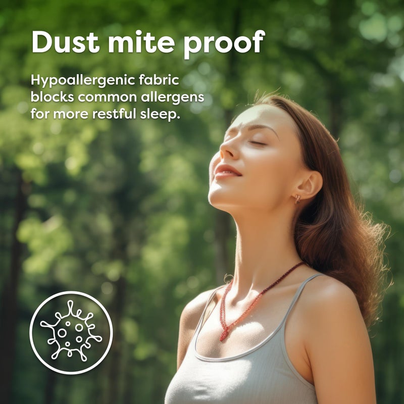 HOSPITOLOGY PRODUCTS Zippered Mattress Encasement - Sleep Defense System - Twin - Waterproof - Stretchable - Standard 12" Depth - 38" W x 75" L - Image 3