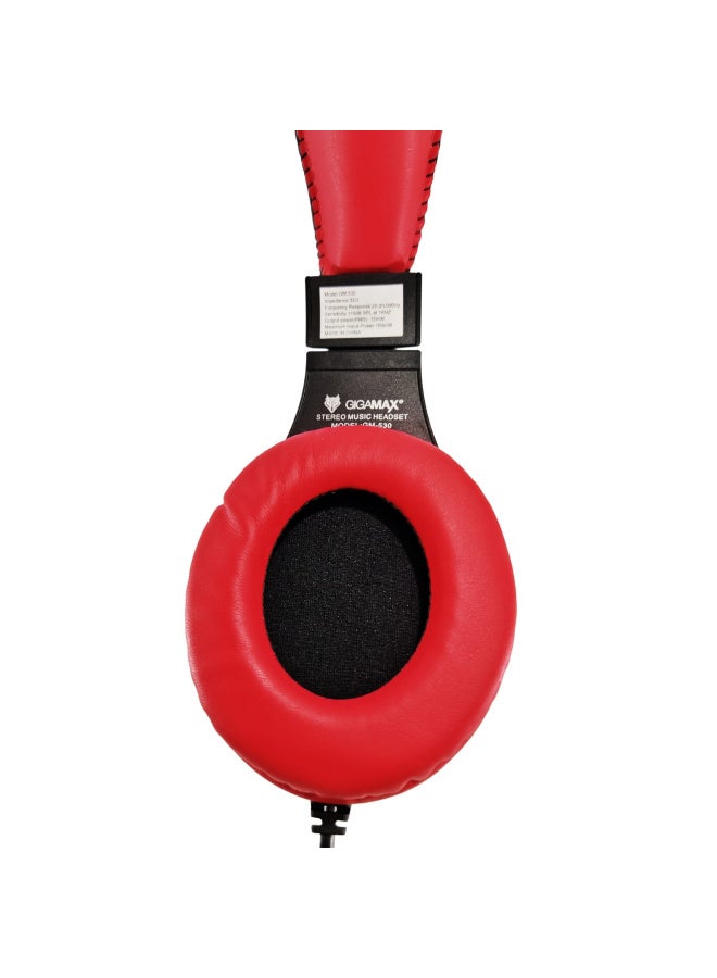 GIGAMAX GM-530 Professional Stereo Headset with Adjustable Microphone - Dual 3.5mm Jack - Lightweight & Comfortable Over-Ear Design with Headrest Padding - Ideal for Call Centers, Customer Service, Online Studies, and Remote Work - Image 5