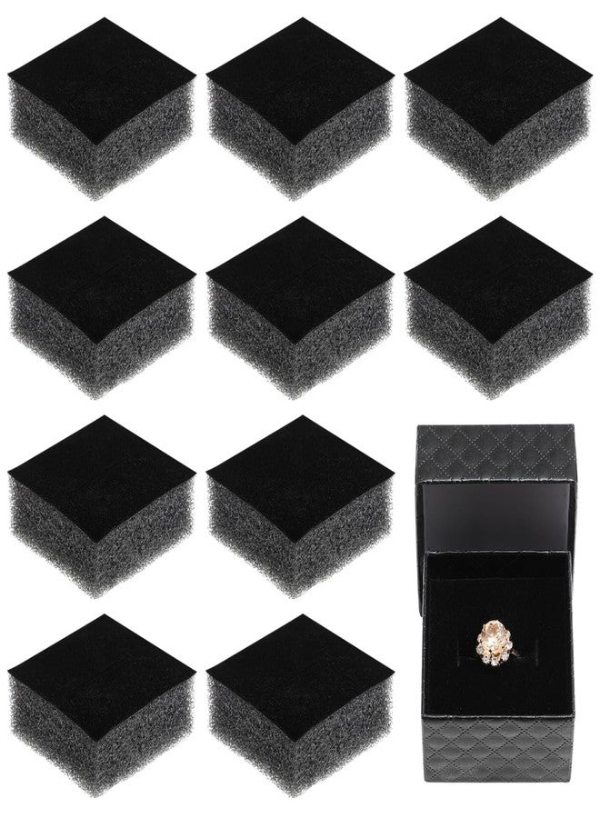 Baluue 20pcs Jewelry Box Inserts for Rings and Earrings, Black Sponge Jewelry Box Liners Soft Sponge Pads for Displaying Accessories - Image 1
