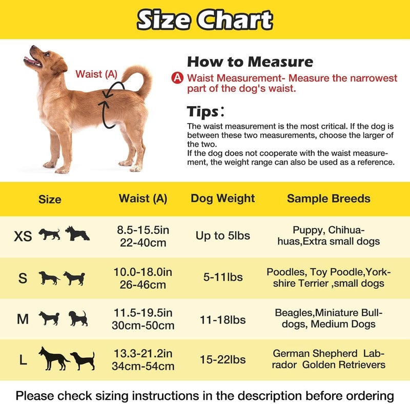 Dono Dog & Cat Diapers Female with Stretchy Waist, Disposable Pull Up Puppy Diapers Female Dog in Heat Period Diapers, 360° Leak-Proof Super Absorbent Doggie Diapers for Small Medium Large Dogs (L) - Image 2