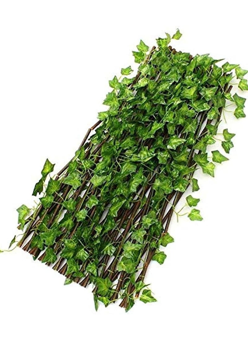 Bamboo garden fence with large size industrial vegetables