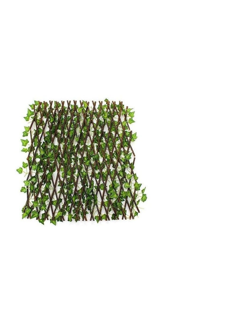Bamboo garden fence with large size industrial vegetables