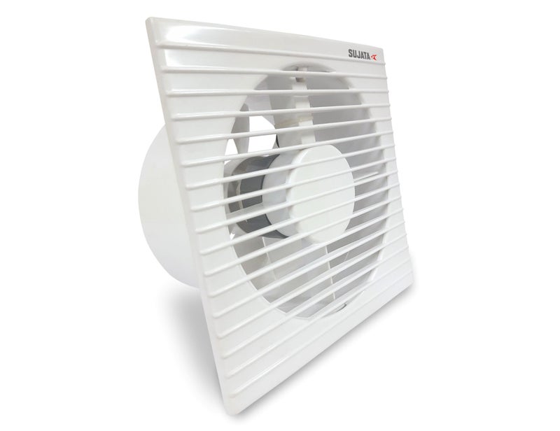 Sujata 6 Inch Premium Exhaust Fan for Kitchen, Bathroom & Office | 2 Years Warranty | 150MM High Speed Exhaust Fan | 2300 RPM | 100% Copper Winding Motor | Strong Air Suction (APB81 - White) - Image 1