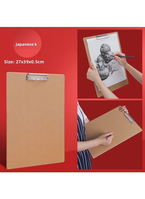 Sketchpad Special Writing Board Splint For Art Students Portable A2 Sketchpad A3 Sketchpad 8K Outdoor 6K Portable 4K Beginning-Color:【8k】no Rubber Band (27*39cm)