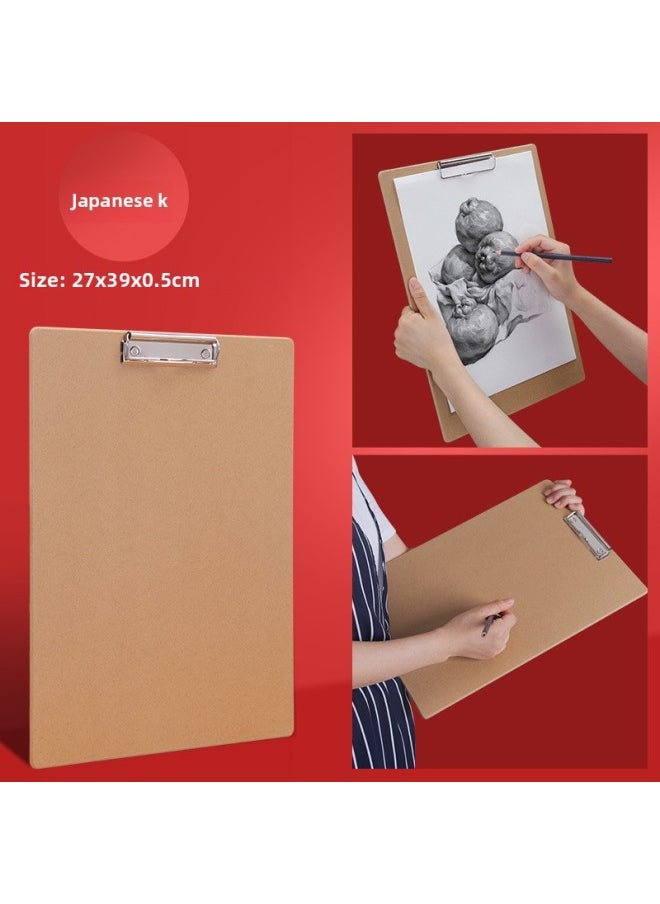 Sketchpad Special Writing Board Splint For Art Students Portable A2 Sketchpad A3 Sketchpad 8K Outdoor 6K Portable 4K Beginning-Color:【8k】no Rubber Band (27*39cm)