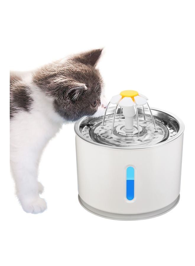 Beauenty Electric Pet Drinking Fountain White/Yellow 2.4Liters - Image 3