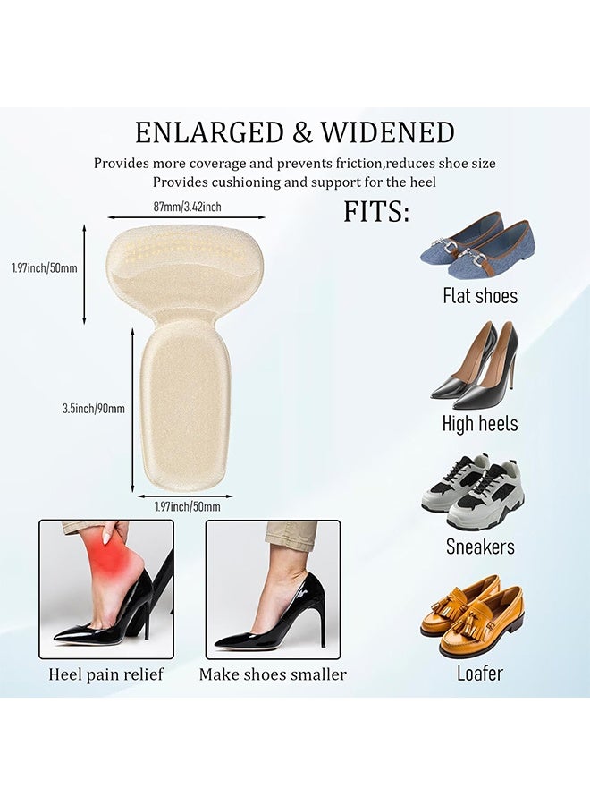 Generic 3 Pairs Heels Cushioning Pads, New Heel Protectors for Shoes Heel Pads for Shoes That are Too Big, Bouncy Breathable Shock Absorption Insoles 3D Heel Pads for Shoes  - Image 2