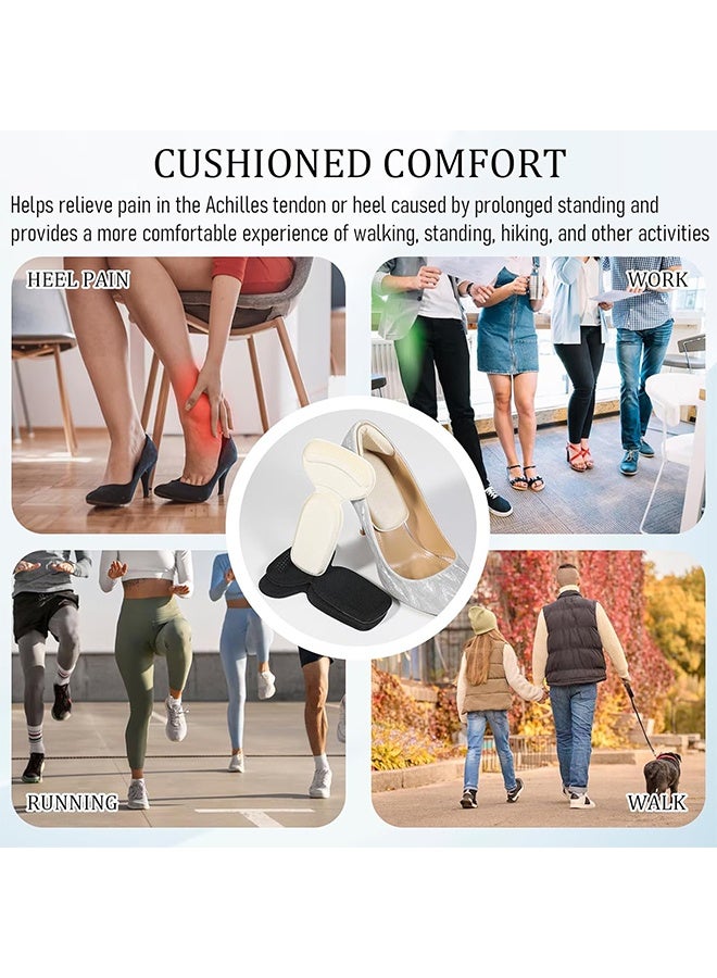 Generic 3 Pairs Heels Cushioning Pads, New Heel Protectors for Shoes Heel Pads for Shoes That are Too Big, Bouncy Breathable Shock Absorption Insoles 3D Heel Pads for Shoes  - Image 5