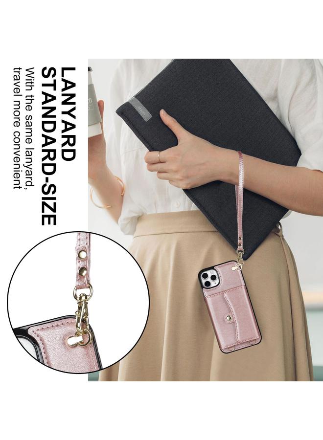 S-TOP Case For iPhone 11 Pro RFID Card Slot Phone Case with Long Lanyard - Image 4
