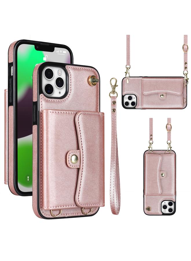 S-TOP Case For iPhone 11 Pro RFID Card Slot Phone Case with Long Lanyard - Image 1