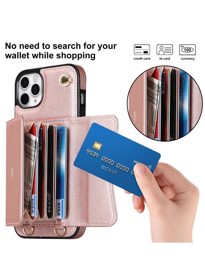 S-TOP Case For iPhone 11 Pro RFID Card Slot Phone Case with Long Lanyard - Image 2