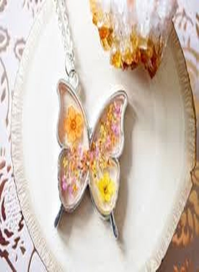 IRIKA® 10 Pc Mixed Butterfly & Heart Pendant Bezels – 5 Gold + 5 Silver | Big Size with Connector | Anti-Tarnish | for Resin Jewelry & DIY Crafts - Image 5