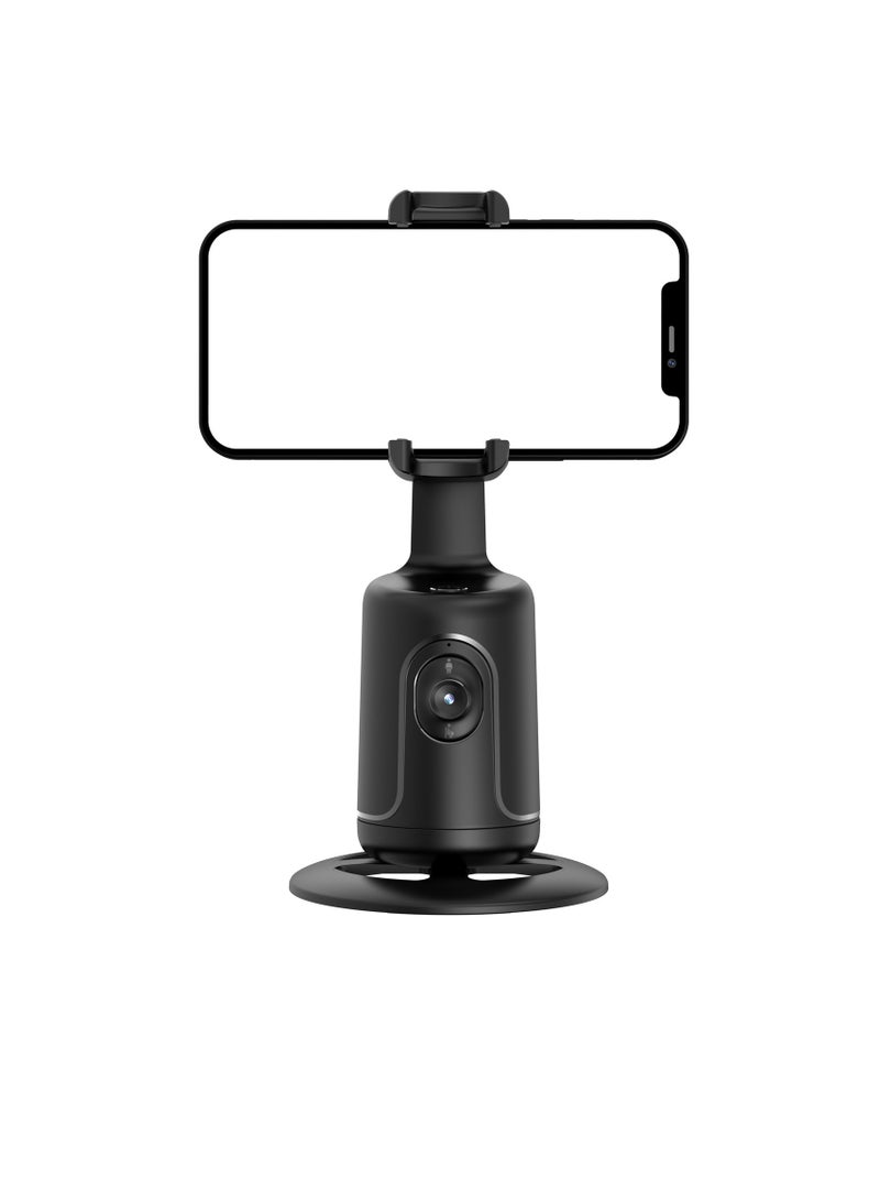 Phone Gimbal Stabilizer, 360 Degree Rotation Desktop Handheld Gimbal Phone Tripod, Panoramic Follow Up Gimbal Bracket With Intelligent Gestures Recognition, (1pc, Black)  - Image 1