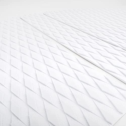 AQUBONA SUP Deck Traction Pad 12 Piece Tail Pads for Stand Up Paddleboard Longboard Surfboard Premium Performance EVA (White) - Image 5