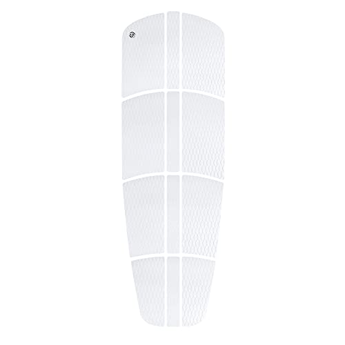 AQUBONA SUP Deck Traction Pad 12 Piece Tail Pads for Stand Up Paddleboard Longboard Surfboard Premium Performance EVA (White) - Image 1