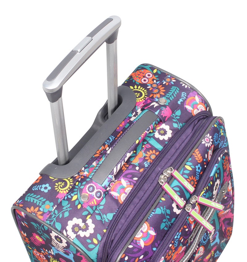 Lily Bloom Carry On Expandable Design Pattern Luggage With Spinner Wheels For Woman (20in, Wildwoods) - Image 5