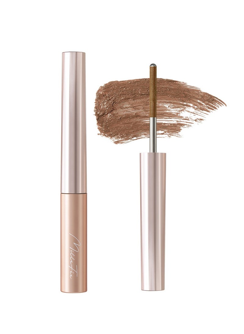 MilleFee - MilleFée Metal Brush Mascara Eye Makeup Waterproof Easy for Everyone to Nature Long Lasting - 02 Natural Brown - Image 1