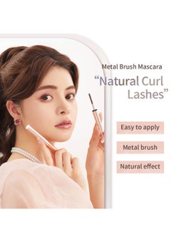 MilleFee MilleFée Metal Brush Mascara Eye Makeup Waterproof Easy for Everyone to Nature Long Lasting - 02 Natural Brown  - Image 2