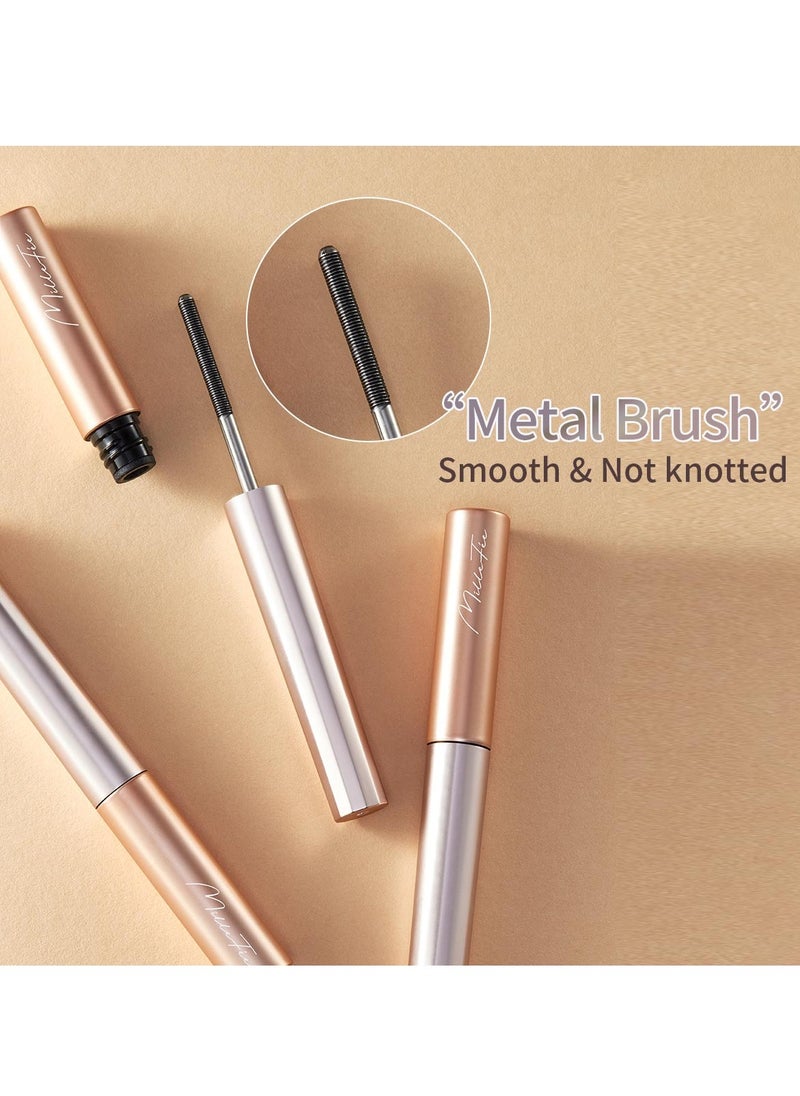 MilleFee - MilleFée Metal Brush Mascara Eye Makeup Waterproof Easy for Everyone to Nature Long Lasting - 02 Natural Brown - Image 1