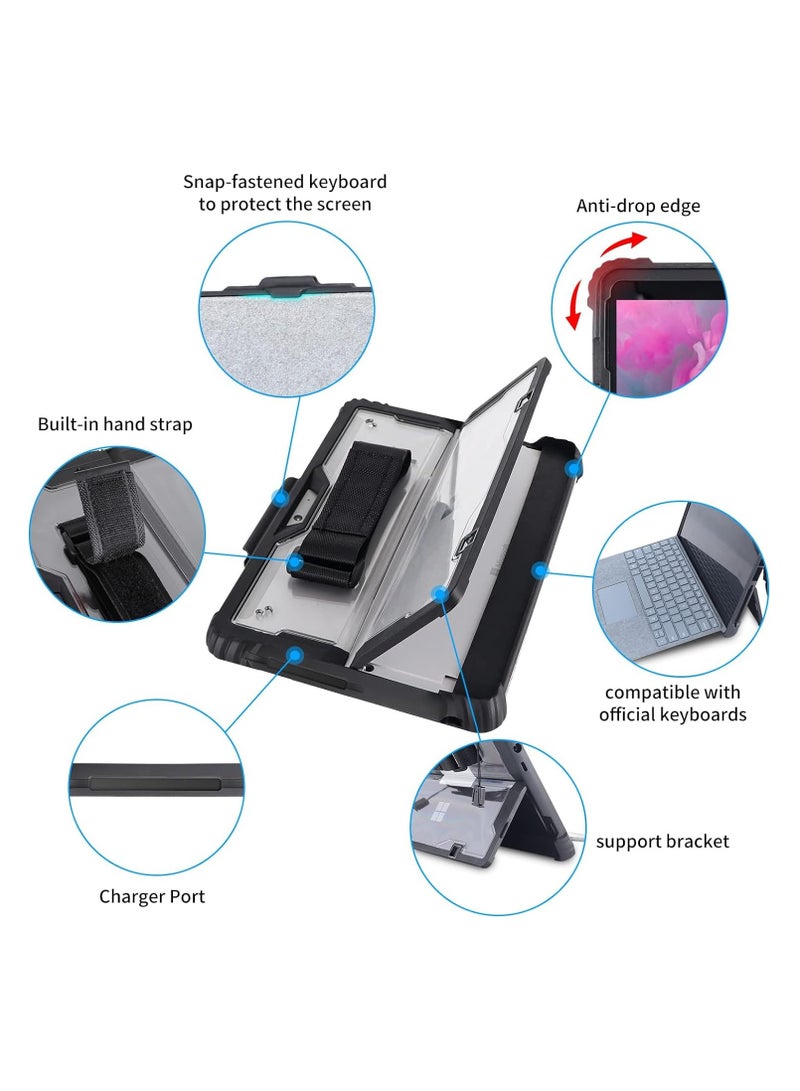Pad Protective Case Fit for Microsoft Surface Pro 9, with Shoulder Strap, Hand Strap, Stylus Pen Holder, Shock-Absorbing and Drop-Resistant Rugged Protective Cover - Image 2