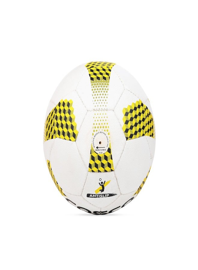 Cosco Synthetic Hi-Power Volley Ball, Size 4 (White/Black/Yellow) - Image 2
