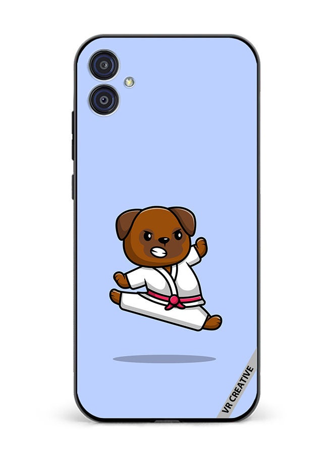 VR CREATIVE Protective Case Cover For Samsung Galaxy M04/F04 Karate Dog Design Multicolour - Image 1