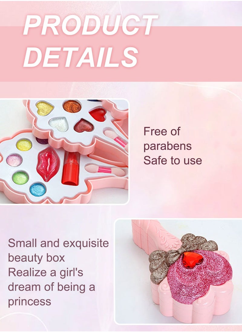 MaBaby Kids Makeup Kit, Girls Princess Real Washable Cosmetic, Baby Girl Fashion Play Toys, Birthday Gifts Pretend Play Toys for Girls  - Image 4