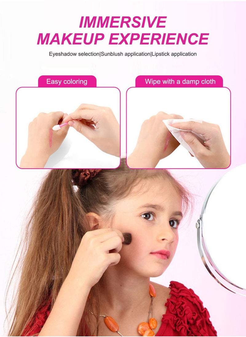 MaBaby Kids Makeup Kit, Girls Princess Real Washable Cosmetic, Baby Girl Fashion Play Toys, Birthday Gifts Pretend Play Toys for Girls  - Image 2