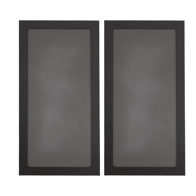 2pcs PC Case Dust Mesh Filter PVC Magnetic Computer Case Fan Dust Filter for Power Supply Fan Vent Black - Image 1