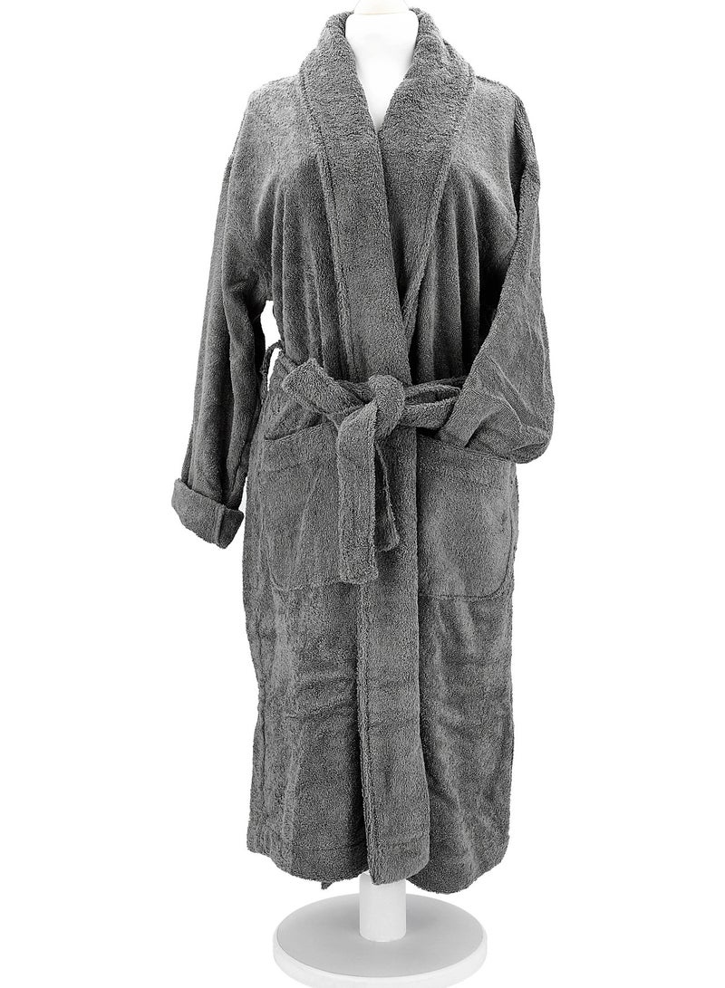 Boutique Blanche Ultra Soft Bathrobes Gray L/XL - Image 1