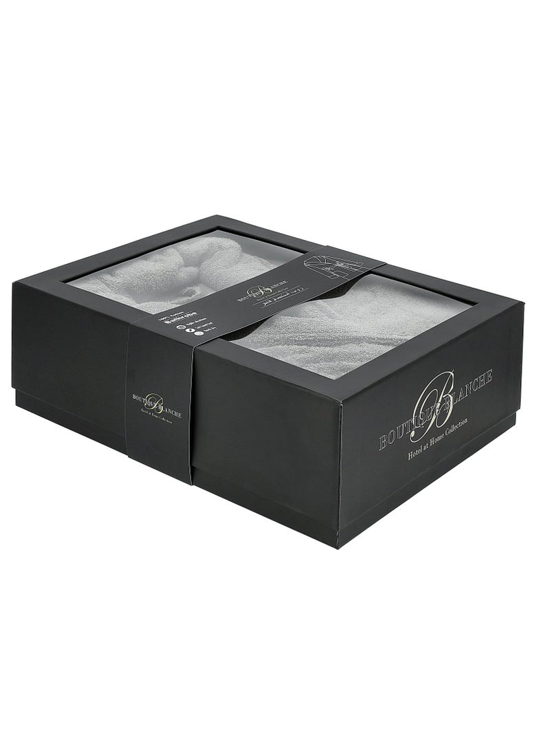Boutique Blanche Ultra Soft Bathrobes Gray L/XL - Image 5